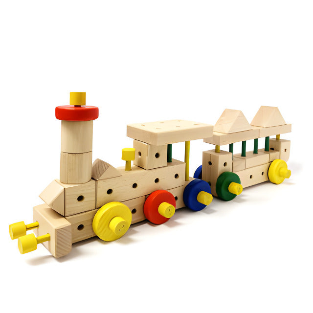 Dampflok mit Waggon – Modellfoto